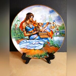 VINTAGE - Pharoah's Daughter Finds Moses Plate #1 in The Promised Land Series